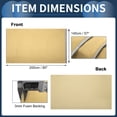 thumbnail image 4 of Tela de tapiz de techo Unique Bargains 80" L x 57" W para coche, camión, RV, SUV, barco, tapicería interior automotriz, reparación de techo de bricolaje, respaldo de espuma, tela de ante beige, 4 of 7
