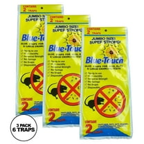 Blue Touch Sticky Mouse Traps Large Size, Mouse Glue Board Professional No Poison and Pest Control 3 Pack of 6 Sticky Traps