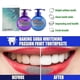 thumbnail image 2 of Pasta de dientes blanqueadora Bicarbonato de sodio Maracuyá Arándano Eliminación de manchas Combate el sangrado de encías Aliento fresco Limpiador bucal Junmai Maracuyá -6, 2 of 2