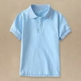thumbnail image 5 of Huowey Kids Girls Boys Kids Polo Shirt Short Sleeve Button Closure Comfortable & Soft Fashionable Dailywear, 7-8 Years, 5 of 5