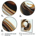 thumbnail image 3 of Designart Black And Gold Swirl II Canvas Wall Art, 3 of 5