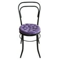 thumbnail image 3 of My Infinity Store 16" Plush Round Tufted Chair Pad/Cushions Tie-Backs (Purple,6 Piece), 3 of 3