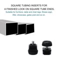 thumbnail image 5 of Uxcell 25x25mm Home Metal Adjustable Desk Leg Leveling Foot Insert Black 4 Sets, 5 of 6