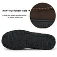 thumbnail image 6 of DSOLE Men's Moccasin Slippers Mens Memory Foam Slippers Slip On House Shoes Indoor Outdoor Anti-slip Sole Brown 12, 6 of 6