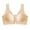Beige, variant on LLYwey Mesh Bras for Women Women's Front Buckle Solid Color No Underwire Bra Daily Bra Women Size Nylon Training Bra Style LW-9 Gray XXL