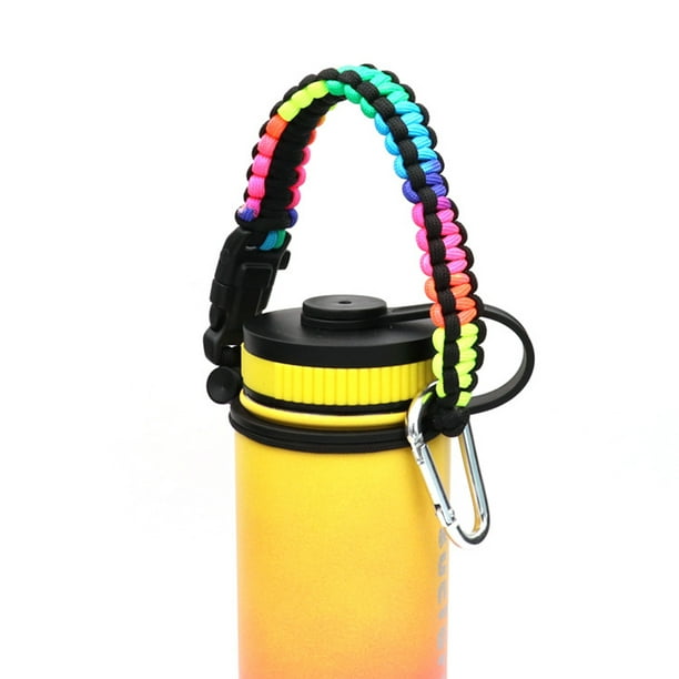 Sports Water Bottle Holder - Braided Paracord Shoulder Strap