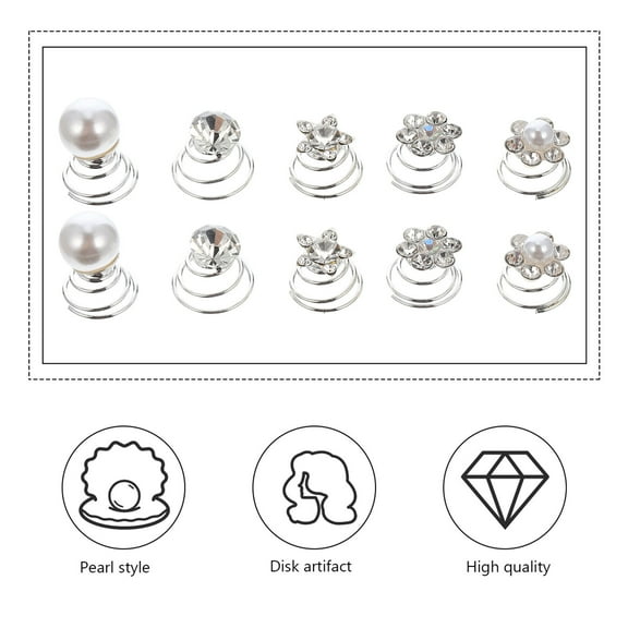 BESTOYARD 60Pcs Silver Hair Accessories for Women Wedding Hair Jewelry