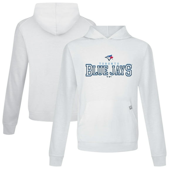 Men's Levelwear White Toronto Blue Jays Relay Journey Pullover Hoodie