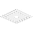 thumbnail image 2 of 34"W x 22 5/8"H x 4"ID x 12"C x 1"P Diamond Architectural Grade PVC Contemporary Ceiling Medallion, 2 of 11