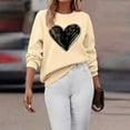 thumbnail image 5 of Wancir Womens Oversized Sweatshirts Graphic Print Long Sleeve Crewneck Lightweight Hoodies Thin Casual Loose Pullover Tops, 5 of 6