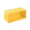 thumbnail image 3 of lionlar Figurines Collection Display Case Dustproof Storage Box for Dolls Action Figures Yellow, 3 of 6
