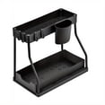 thumbnail image 3 of 1pc 2-Tier Sliding Under Sink Organizers And Storage, Multifunctional Narrow Space Under Counter Storage Pull Out Cabinet Drawer Organizer, Kitchen Accessories,, 3 of 4
