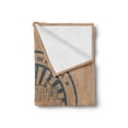 thumbnail image 2 of Cincinnati Soft Flannel Fleece Throw Blanket, Queen City Advertising Vintage of State, Cozy Plush for Indoor and Outdoor Use, 60" x 80", Umber Slate Blue, by Ambesonne, 2 of 5