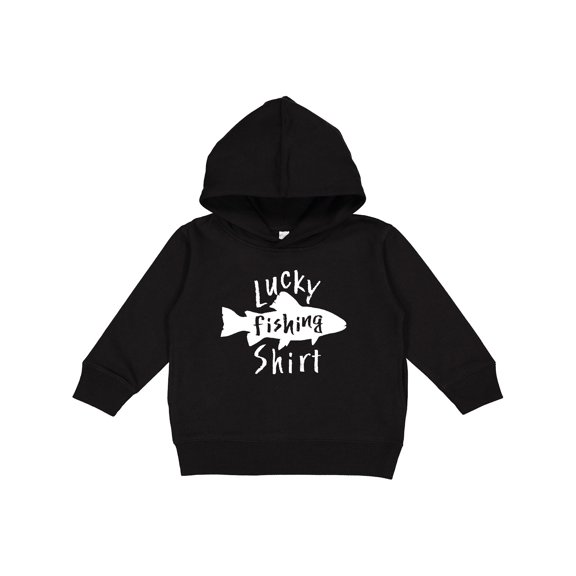 Inktastic Lucky Fishing Shirt Fish Toddler Hoodie