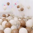 thumbnail image 2 of 15 globos de arena blanca, marrón y crema, color rosa mate y beige, para decoración de bodas, despedidas de soltera, fiestas de cumpleaños de bebés, 2 of 5