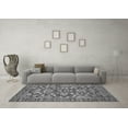 thumbnail image 3 of Ahgly Company Indoor Square Abstract Gray Modern Area Rugs, 3' Square, 3 of 4