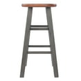 thumbnail image 2 of Winsome Ivy 24" Counter Stool, Rustic Gray & Teak Finish, 2 of 6