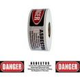 thumbnail image 2 of Barricade Tape - Danger Asbestos Hazard - White/Red/Black 3" X 1000 Ft Non Adhesive 2 Mil (8 Roll/Case), 2 of 3