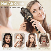 DEISNGB Hair Dryer Brush, Upgraded 4 in 1 Hair Dryer Brush, Blow Dryer Brush in One with Negative Ion Anti-Frizz Ceramic Titanium Barrel Hot Air Brush, Hair Straightener Brush