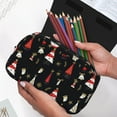 thumbnail image 6 of Kdxio Christmas Tree and Gold Socks for Double Compartment Pen Case Oxford Organizer with Zipper Pockets for Students Artists, 6 of 7