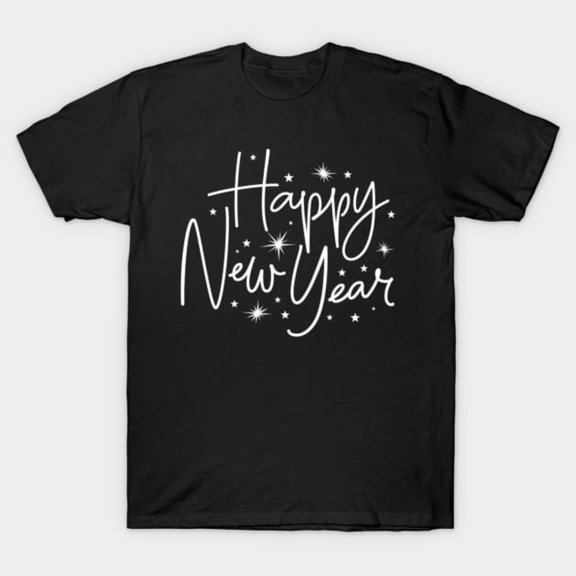 Funny Hapnew Year Celebration Party New Years Eve Pajama 2025 Artwork Print, H27788 T-Shirt, for Men and Women, Up to Size 5XL