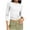 White, variant on hotojiny Going out Tops for Women Crew Neck 3/4 Sleeve Ruched Basic Tee Comfort Stretch Workout Athletic Fit T-Shirts