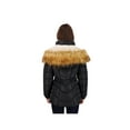 thumbnail image 4 of Reebok Women's Puffer Winter Coat with Sherpa lined Faux Fur Hood Black Size XL, 4 of 5