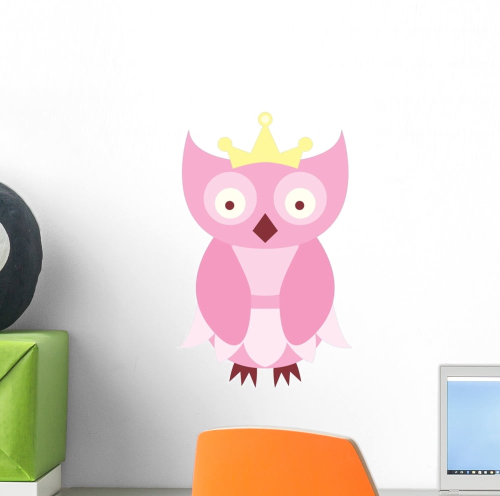 Cute Little Owl Wall Decal Sticker, Wallmonkeys Peel & Stick Vinyl
