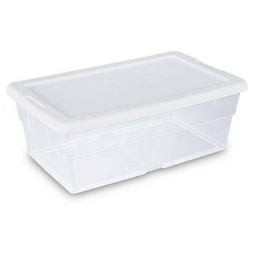 Sterilite 6-Quart Storage Box, White