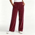 thumbnail image 5 of Atkumj Corduroy Pants Women Comfortable Elastic High Waist Straight Leg Pants Casual Solid Color Loose Womens Travel Pants for Daily Wear S, 5 of 6