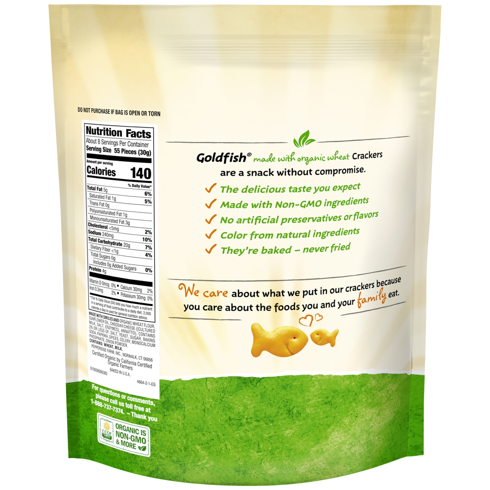 organic goldfish food