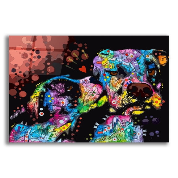 Epic Art 'It's Just Puppy Love' by Dean Russo Studios, Acrylic Glass Wall Art, 16"x12"