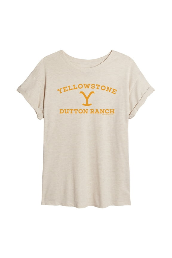 - Y Dutton Ranch Logo - Juniors Ideal Flowy Muscle T-Shirt