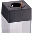 thumbnail image 4 of Small Clip Dispenser with Magnetic Top, Magnetic Paper Clip Holder, Plastic, Clear/Black, 4 of 7