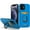 Blue, variant on Designed for Apple iPhone 8 Plus/7 Plus Wallet Designed Credit Card Holder & Magnetic Stand Kickstand Ring Heavy Duty Hybrid Phone Case Cover [Blue]