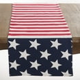 thumbnail image 2 of Saro Lifestyle American Flag Design Table Runner, 2 of 3