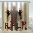 thumbnail image 4 of Grande Vente! WOAHU Rideau de Douche, Rideau de Douche en Polyester, Rideau de Douche en Tissu Polyester Imperméable Joyeux Halloween, Rideau de Douche Horreur, 4 of 4