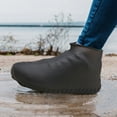 thumbnail image 3 of unbranded 1Par Cubrezapatos Impermeables Reutilizables Negros Para Camping Y, 3 of 5