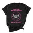 thumbnail image 1 of Pompotops Mode Casual Femmes Manches Courtes Imprimé O-Cou Tops Dames Tee-Shirt, 1 of 4