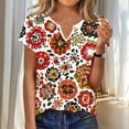 thumbnail image 1 of TaTaai Women's Vintage Easter T-Shirt Short Sleeve Crew Neck Printed Fitted Spring Summer Base Layer Tee Daily Work Party Gift, 1 of 7