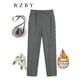 thumbnail image 1 of Pantalones Cargo gruesos a cuadros para mujer, Pantalones elásticos de cintura alta, moda coreana, elegantes, invierno, RZBY2235, 1 of 3