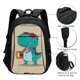 thumbnail image 3 of Balery Cool Dino Playing Skateboard Mochila con carga USB para hombre y mujer - Mochila impermeable y antirrobo para portátil con puerto USB para viajes, trabajo, estudios y universidad, 3 of 7