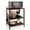 Rustic Brown, variant on Costway 3-Tier Kitchen Baker's Rack Microwave Oven Storage Cart w/ Hooks Rustic