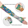 thumbnail image 3 of ALAZA Cute Giraffe Elephant UV Sun Protection Arm Sleeves UPF 50+ Compression Cooling Sleeve 1 Pair, 3 of 7