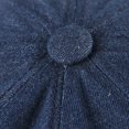 thumbnail image 5 of Sombrero de visera de mezclilla para mujer Gorra de boina de ajuste suave clásico azul oscuro para sus próximas vacaciones románticas o simplemente un día normal, 5 of 5