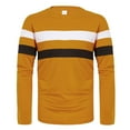 thumbnail image 3 of Oalirro 2024 Fashion Henley Shirts for Men Casual Striped Classic Crewneck Long Sleeve Tees, 3 of 5