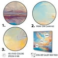 thumbnail image 3 of Designart "Bright Aqua Clouds Fluid Art" Clouds Floater Framed Wall Decor, 3 of 5