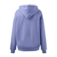 thumbnail image 5 of Fgnfyis Womens Oversized Sweatshirts Pullover Hoodies Short Velvet Long Sleeve with Pockets Winter Purple S, 5 of 5
