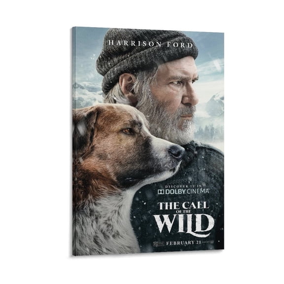 The Call of The Wild Movie Poster Wall Art Picture Painting Poster Canvas Print Posters Artworks Bedroom Living Room Decor 12x18inch(30x45cm)