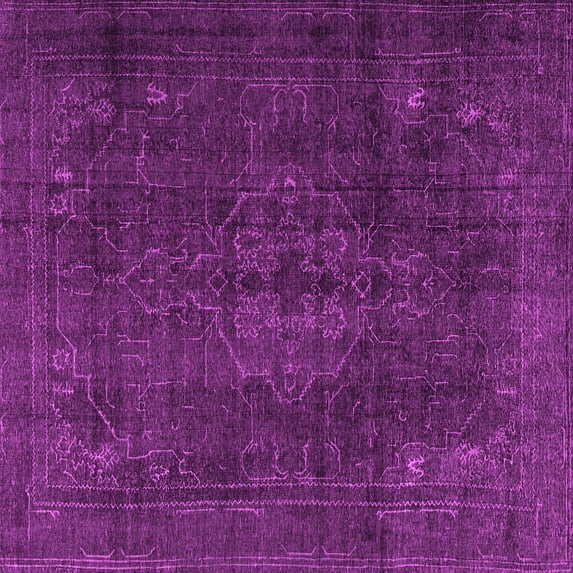 Ahgly Company Indoor Square Persian Pink Traditional Area Rugs, 7' Square